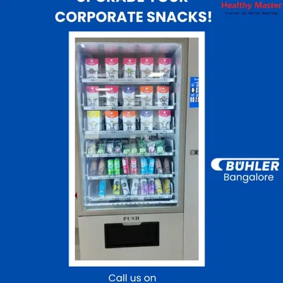We are proud to help companies like Bühler Group upgrade their corporate snacks. Our vending machine, stocked with nutritious options, is a simple way to support employee health and wellness right in the workplace.