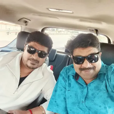 On the way to the Bigg Boss house with the Maja Talkies team for a promotional event. We had a great time interacting with the contestants.