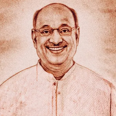 A sand portrait tribute to Shri Pralhad Pai ji for the Jeevanvidya Foundation. I was honored to trace his 75-year journey of social and spiritual transformation for this Gurupournima celebration.