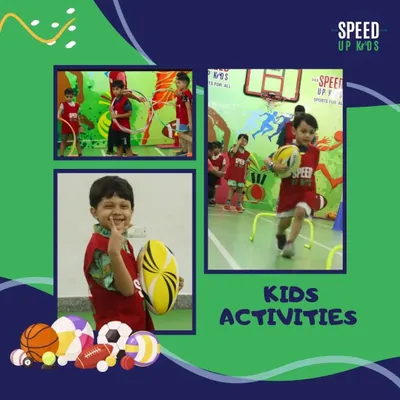 A perfect day for some fun sports activities. This graphic captures the essence of what we do: providing a variety of engaging kids' activities that promote a healthy, active lifestyle.