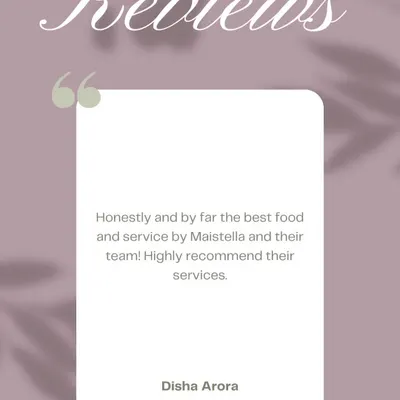 Your feedback means everything to me. I was so happy to receive this wonderful review after catering a store opening recently. It makes all the hard work worth it.