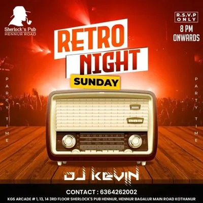 I'm bringing back the classics every Sunday. My Retro Night with DJ Kevin is all about those vintage vibes and tunes that make you want to dance all night long.