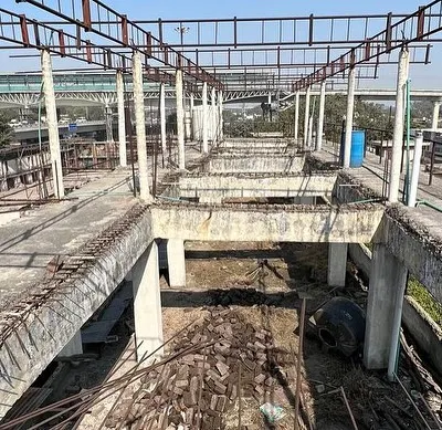This is the "before" shot of our Kedia's 53/2 project. We started with an abandoned, dilapidated structure, facing significant technical challenges to transform it.