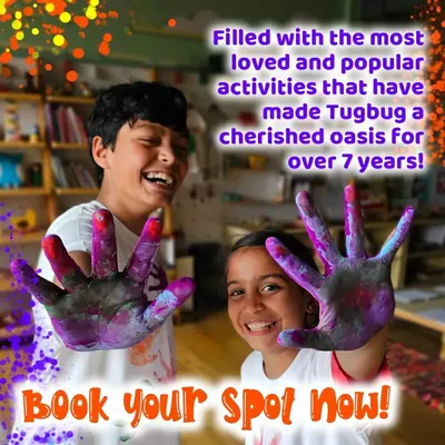 This is what pure, creative joy looks like. At Tugbug, I encourage kids to get their hands messy with paint and express themselves freely, because art is about the process, not just the result.