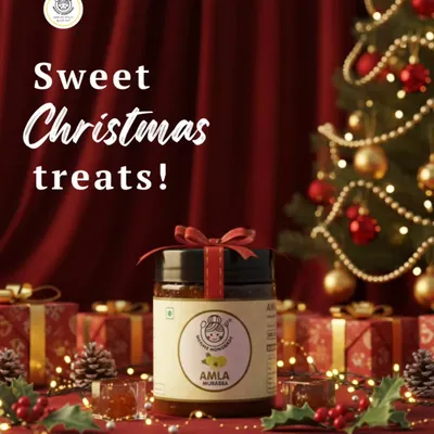 This Christmas, give the gift of flavor. Our Amla Murabba, dressed up with a festive bow, makes for a sweet and healthy Christmas treat.