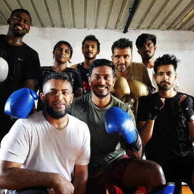 Teamwork makes the dream work. A group photo after a tough weekend kickboxing session. The energy and support from the team are what keep us going.