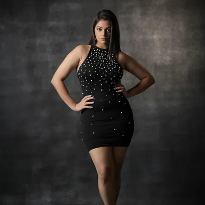 A powerful stance from a recent photoshoot. This look is perfect for a song with a bold and confident attitude.