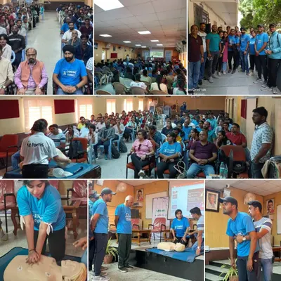 A collage from our CPR and Basic Life Support training day. We got 80 members trained in these life saving techniques. Knowledge is power, and this knowledge can save a life.
