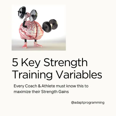 Every coach and athlete must know these 5 key strength training variables to maximize their strength gains. Let's dive into them.