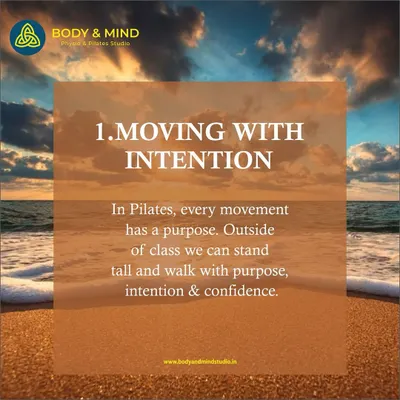 A core principle of Pilates is moving with intention. Every movement has a purpose. I teach clients to carry this principle outside the studio, helping them stand and walk with purpose, intention, and confidence.