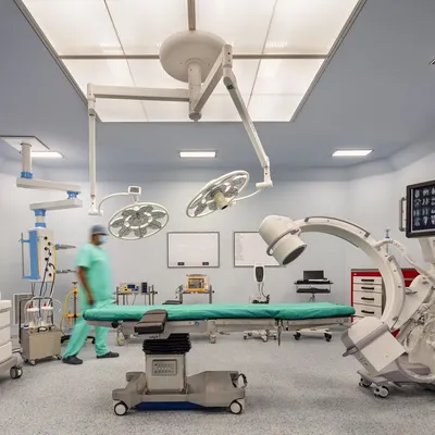 This state-of-the-art operation room is designed to foster tranquility and concentration. Every detail, from the advanced surgical lighting to the organized equipment layout, is curated to support the medical team and ensure exceptional patient care.