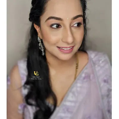 My gorgeous client Ranjini, who opted for a "no-makeup" makeup look. Her natural beauty shines through.