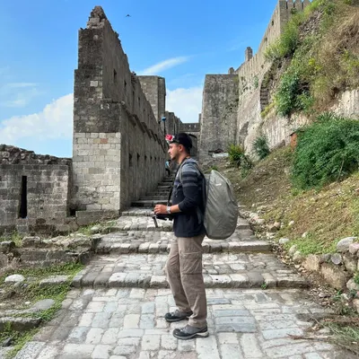 Lugging my FPV gear up to places like the Kangra Fort is part of the job. Getting the perfect shot often means a serious trek, but the final footage is always worth the grind. This is the adventure behind the visuals.