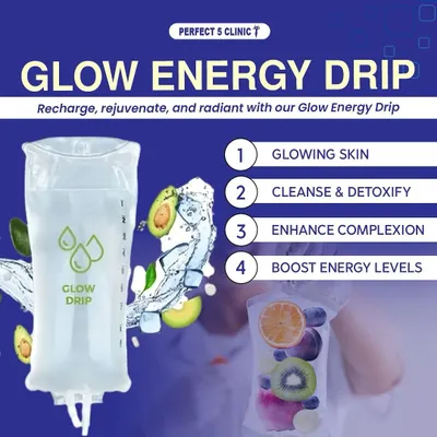 Recharge, rejuvenate, and get radiant with our Glow Energy Drip. This IV therapy is designed to deliver glowing skin, cleanse and detoxify your system, enhance your complexion, and boost energy levels.