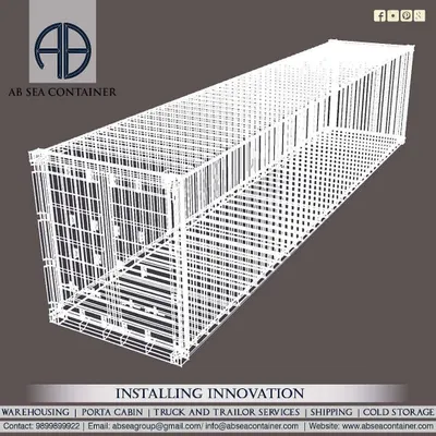 We know every inch of a container. This wireframe model shows the underlying structure, which we can modify and customize to create almost any design you can imagine.