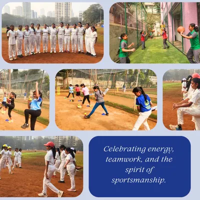 A collage capturing the vibrant atmosphere of a school sports day we organized. It shows a variety of activities, from girls' basketball to athletics, all celebrating energy, teamwork, and sportsmanship.