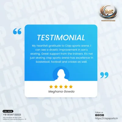 This testimonial from a happy parent speaks to the quality of our coaching not just in one sport, but across basketball, skating, football, and cricket. We are grateful for the trust parents place in us.