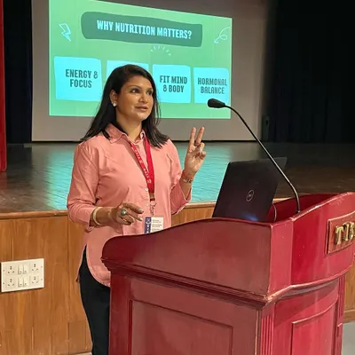 Addressing kids on nutrition at TISB school was a very satisfying experience. When children understand how food impacts their body and mind, they are motivated to make healthier choices. It's a life skill that will serve them forever.