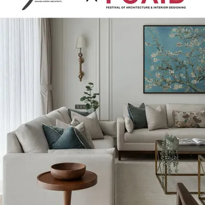 We were thrilled to have our Oberoi Enigma project featured by FOAID (Festival of Architecture & Interior Designing). This living room showcases our blend of modern comfort and timeless style.