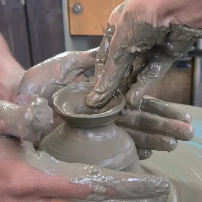 This is the heart of pottery. The feeling of wet clay spinning under your hands is something you have to experience. I guide everyone through the process of shaping their very first pot.