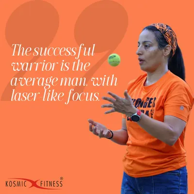 The successful warrior is the average person with laser-like focus. I believe that mindset is everything. What do you want to be?