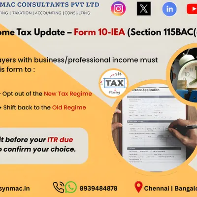 If you have business income and want to switch from the New Tax Regime back to the Old one, you must file Form 10-IEA. It's important to file this form before your ITR due date to confirm your choice. I can help you decide which regime is more beneficial for you.