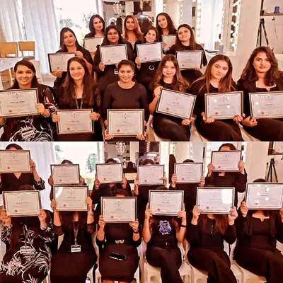 A collage of my wonderful students proudly holding their certificates. Every farewell is the beginning of a new journey, and I wish them all the success they deserve.