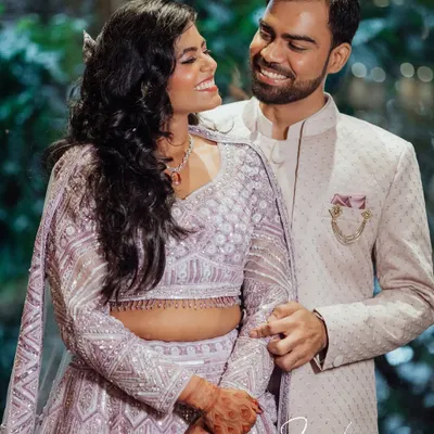 A classic, happy portrait where the couple's easy chemistry shines through. My goal is to make you feel comfortable so your natural smiles are what we capture.