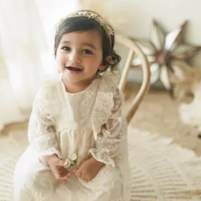 Isn't she adorable? This little girl's first birthday milestone session was full of sweet smiles. I love creating these classic, timeless portraits to celebrate such a special occasion.
