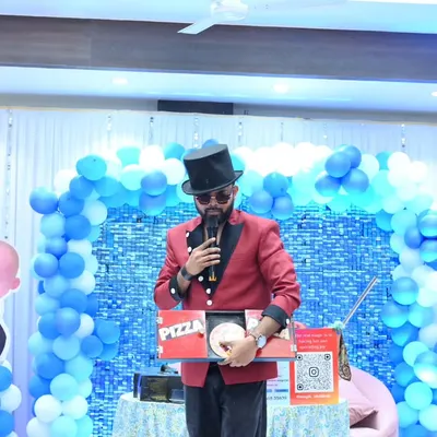 Presenting a magical pizza that appears out of an empty box. This is a fun, modern twist on a classic production trick that always gets a great reaction from a hungry audience.