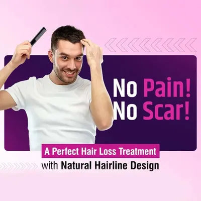 My approach to hair loss is entirely natural and focuses on stimulating regrowth without pain or scarring. I work to design a treatment plan that helps restore a natural-looking hairline by addressing the root cause of the hair fall.