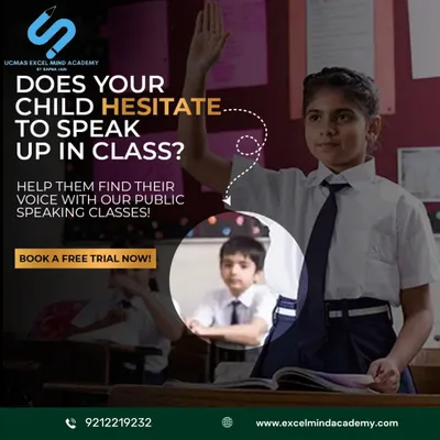 Does your child hesitate to speak up in class? Our public speaking classes are designed to help them find their voice and express their ideas with confidence.