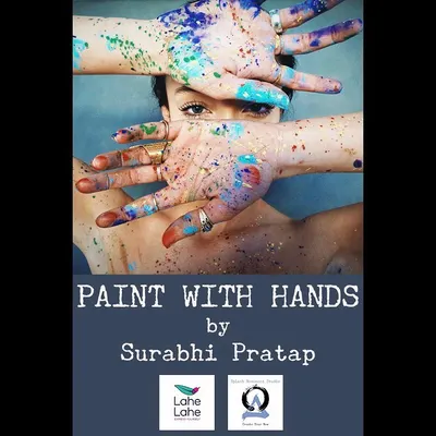This image captures the freedom and joy of my workshops. It's about the tactile experience of painting with your hands, letting go of expectations, and just having fun with the process.