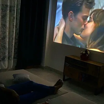 This is the ultimate Netflix date night. Get comfortable on the floor mattress with snacks and wine and lose yourselves in a movie on the big screen.
