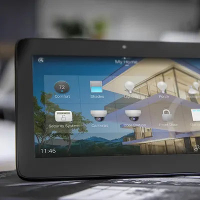 This is your command center. A single touch on the wall-mounted tablet gives you access to your security system, cameras, door station, and front door lock. This centralized control is the key to a truly integrated and simple smart home experience.