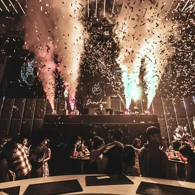 A massive confetti and CO2 blast during my set at Dimokaa. I turn regular club nights into full-scale productions that leave a lasting impression.