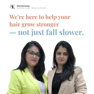 I'm here to help your hair grow stronger, not just fall slower. Hair fall can have many causes, from scalp health to hormones. I don't guess, I check, and then create a plan that supports real regrowth.