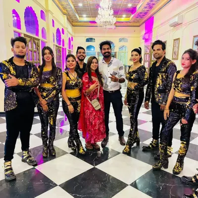 Here we are, Team Ashirvaad, with our amazing backup dancers. Teamwork is at the core of everything we do, ensuring every performance is perfectly synchronized and full of energy.
