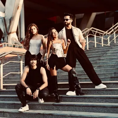 This promotional group shot for the 'Campus Beats' series on Amazon MX Player captures the show's youthful and energetic vibe.