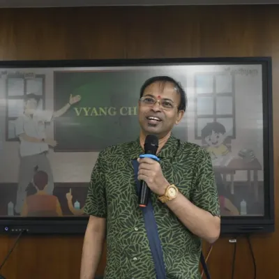 Addressing students at Parul University during their media fest, "Maadhyam". I spoke about my journey as a cartoonist and the realities of the creative industry, offering them a clear picture of what it takes to succeed.