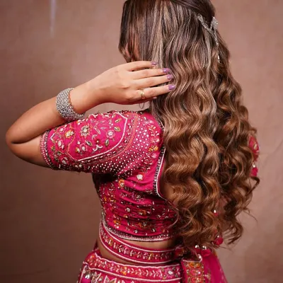 These are the kind of soft, defined waves that every client wants. I'll teach you the curling and setting techniques to create this beautiful open hairstyle, perfect for a reception or sangeet.