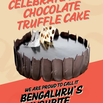We are proud to call our Chocolate Truffle Cake a Bengaluru favorite. It features a spongy, moist chocolate cake layered with a silky truffle filling that satisfies every chocolate craving.