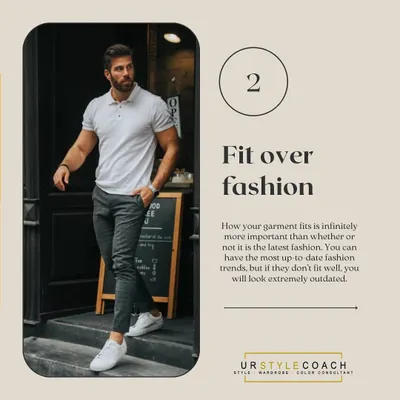 For my male clients, the most important rule I teach is "fit over fashion." A garment that fits you perfectly will always look better than the most expensive or trendy item that doesn't. This principle is the foundation of a sharp and timeless wardrobe.