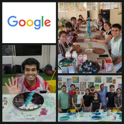 We had an out of this world time with the team from Google! In just a few hours, these brilliant software engineers created breathtaking resin beaches and entire galaxies, complete with aliens and spaceships. It was the perfect creative break from the digital world.