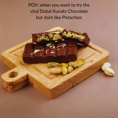 Want to try the viral Dubai Kunafa chocolate but don't like pistachios? I've got you covered with other delicious flavors like hazelnut and peanut butter.