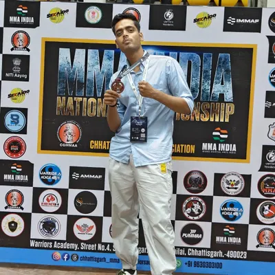 Meet Dev Tomar, a 20 year old college student who won a bronze medal at the national level. He joined us with a passion for MMA and through consistent, dedicated training, he achieved this in just five months. His journey is an inspiration and a testament to the effectiveness of our training system for all age groups.