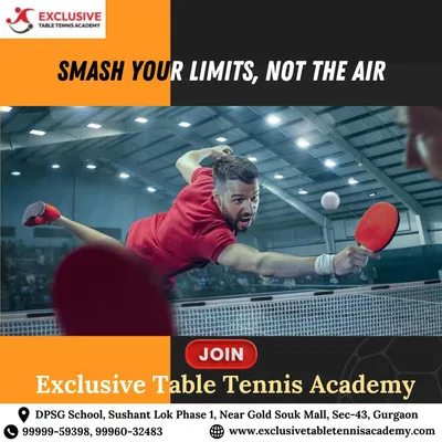 Our motto is to "Smash Your Limits, Not The Air." This graphic embodies the high energy and ambitious spirit we instill in all our players. Join us and learn to play with purpose.