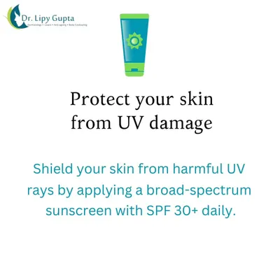 Protecting your skin from UV damage is the most important step in any skincare routine. I always advise my patients to shield their skin by applying a broad-spectrum sunscreen with an SPF of 30 or higher every single day.