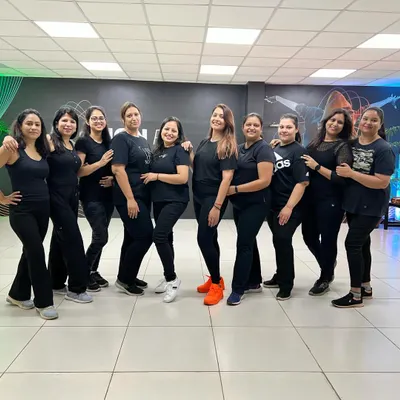 The amazing ladies from my class posing after a fantastic session. They learned the choreography so quickly and had a great time doing it.