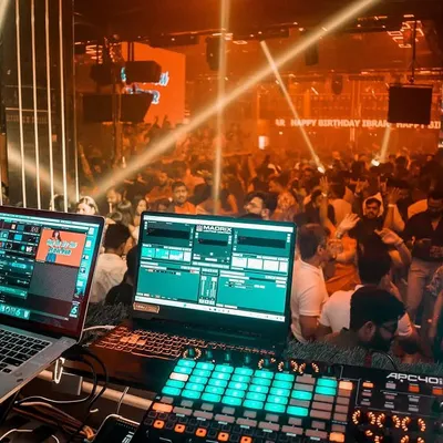 A view from my console during a packed show in Kolkata. This is the end goal of all my work: seeing the crowd connect with the music and feeling the energy in the room.